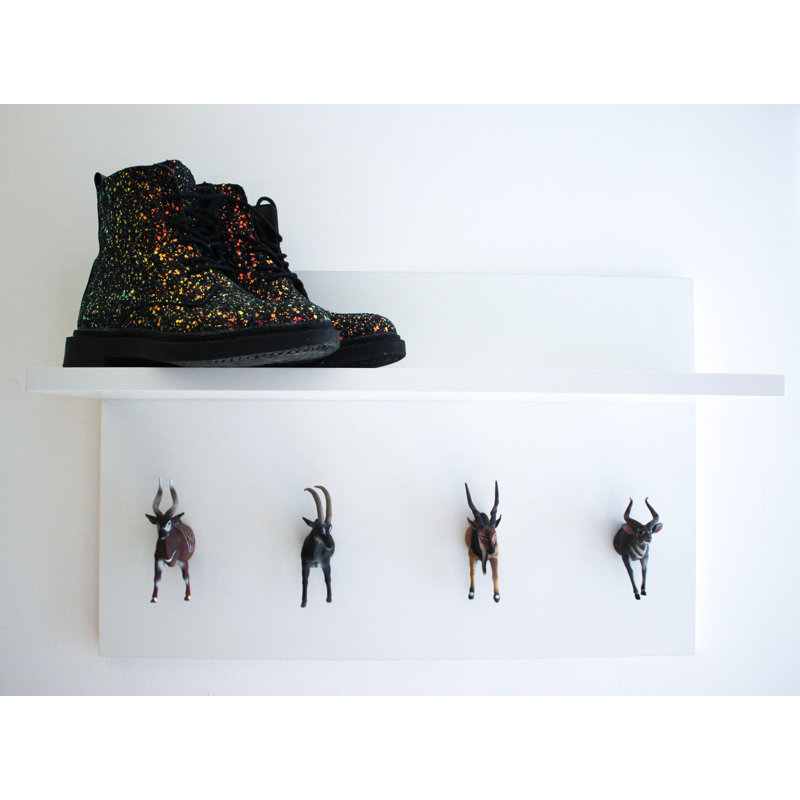 Wall 4 - Hook Wall Mounted Coat Rack