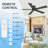 2-Pack 42" 5-Blade Indoor Flush Mount Ceiling Fan With Light And Remote, Black Modern Ceiling Fan With Reversible DC Motor-308728695
