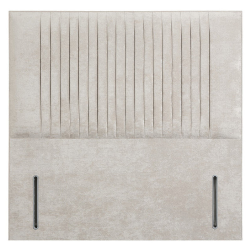 Rine Upholstered Headboard, Kensington, Pearl, Double (4'6)