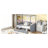 Twin Size Canopy Day Bed With 2 Drawers, Gray-1056312467