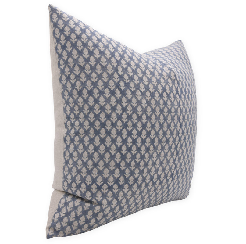 Floral Linen Indoor/Outdoor Pillow Cover Fabdivine 