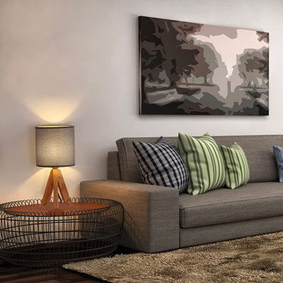 Ashleh Wood Tripod Lamp