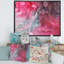 Art liquide rouge et vert - peinture sur toile-67380390-67380391