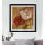 Duo de fleurs I - Estampe botanique vintage, encadrée sous verre et sous passe-partout, décoration murale pour salon et salle à manger-1353275489