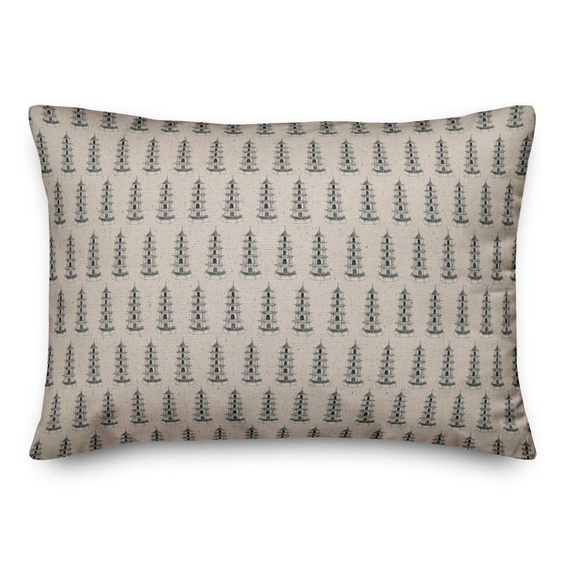 Polyester Lumbar Rectangular Pillow Cover & Insert