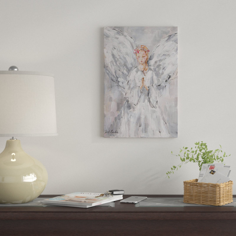 « céleste », peinture sur toile tendue, H 40 po x l 26 po x P 1,5 po, Toile tendue, Pas de tapis