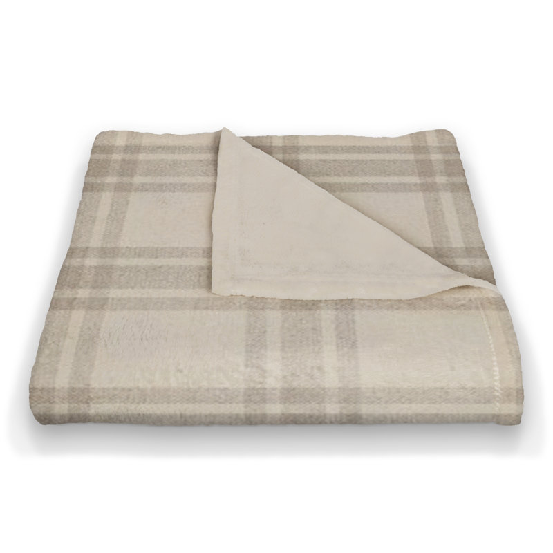 Hand Woven Throw Blanket, Cream