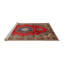 Tapis oriental multicolore tissé à la machine Oriental-109134329