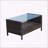 Outdoor patio Furniture  Coffee Table with clear tempered glass