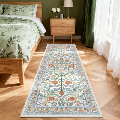 Tapis floral lavable vintage grands tapis pour le salon Tapis antidérapant doux pour plancher intérieur Tapis résistant aux taches pour chambre à coucher Salle à manger Ferme Pépinière Bureau à domicile