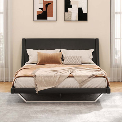 Structure de lit en cuir Pu