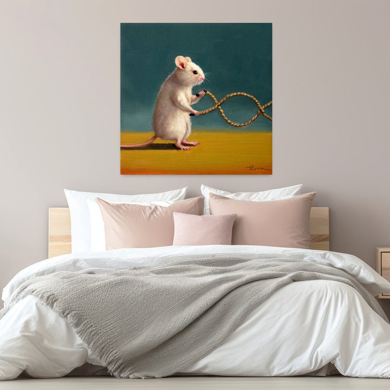 Gym Rat, art urbain contemporain, H 32 po x l 32 po