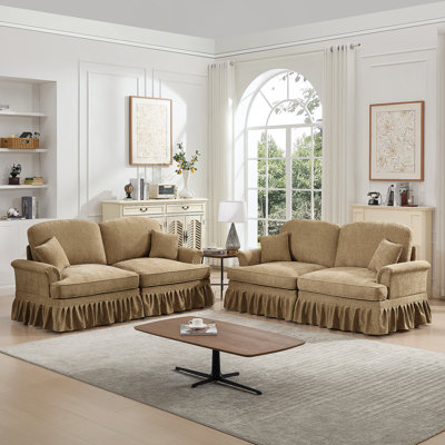 2 Piece Chenille Standard Living Room Set