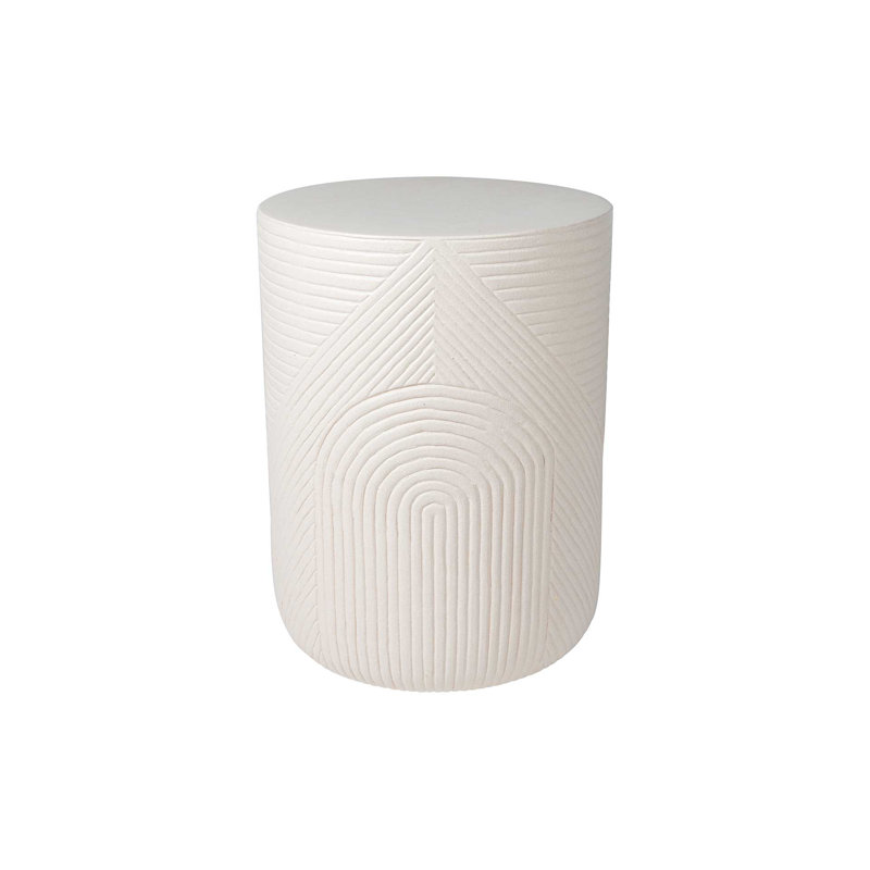 Provenance Signature Outdoor Round Side Table, Sand, 16"