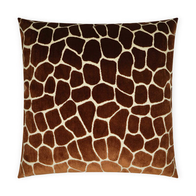 Melman Animal Print Rayon Blend Throw Pillow