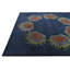 Tapis carré bleu marine Otto
