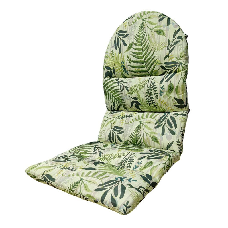 Botany Classic Adirondack Cushion with Ties, 49in., Green Floral