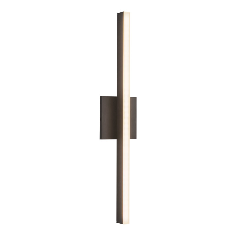 Vega 1 - Light LED Wallchiere, Black, 22.875" H x 4.75" W x 1.75" D