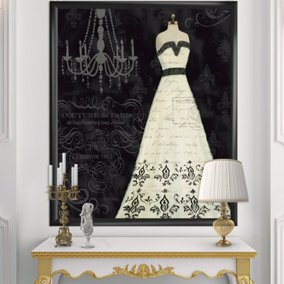 Cadre photo « french couture ii », reproduction sur toile