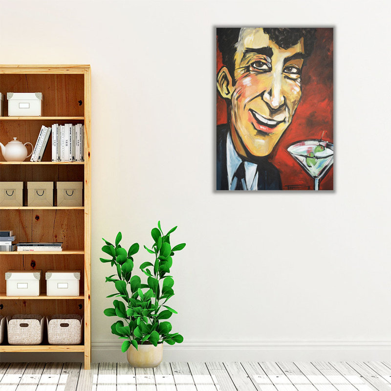 Dean Martin - reproduction d'art sur toile, H 48 po x l 36 po
