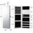 14.5'' Wide Wall Jewelry Armoire With Mirror & Led Light-205587813