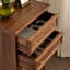 Commode simple avec rangement en noyer noir-2042342171