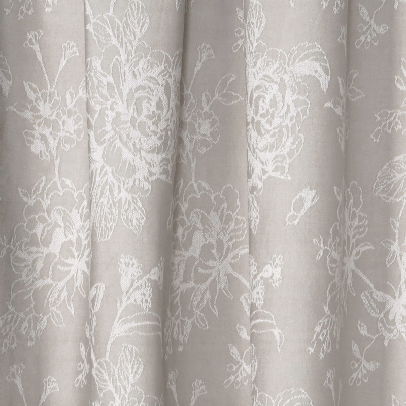 Khaleesi Cotton Blend Room Darkening Curtain Pair, Champagne, Width 168 x Drop 229 cm