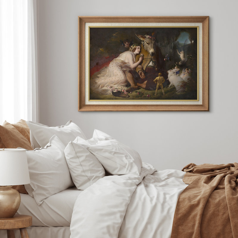 Illustration de scène romantique de licorne, images de salon, impression sur toile encadrée, impression numérique