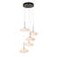 Clouds 5-Light Pendant - Modern Brass - Long Overall Height-36149943-36149948
