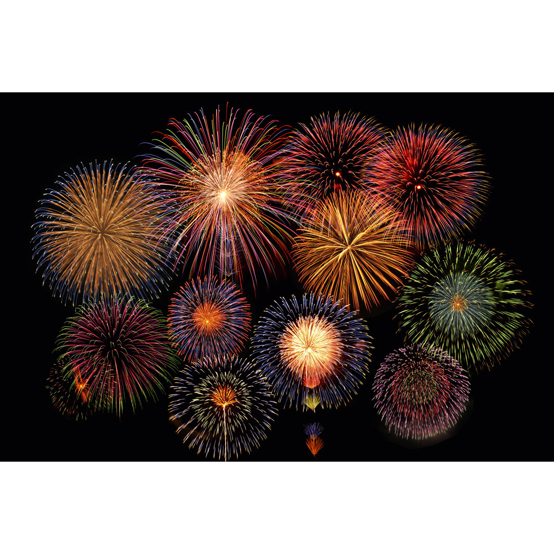 Fireworks by Marucyan - Wrapped Canvas Print