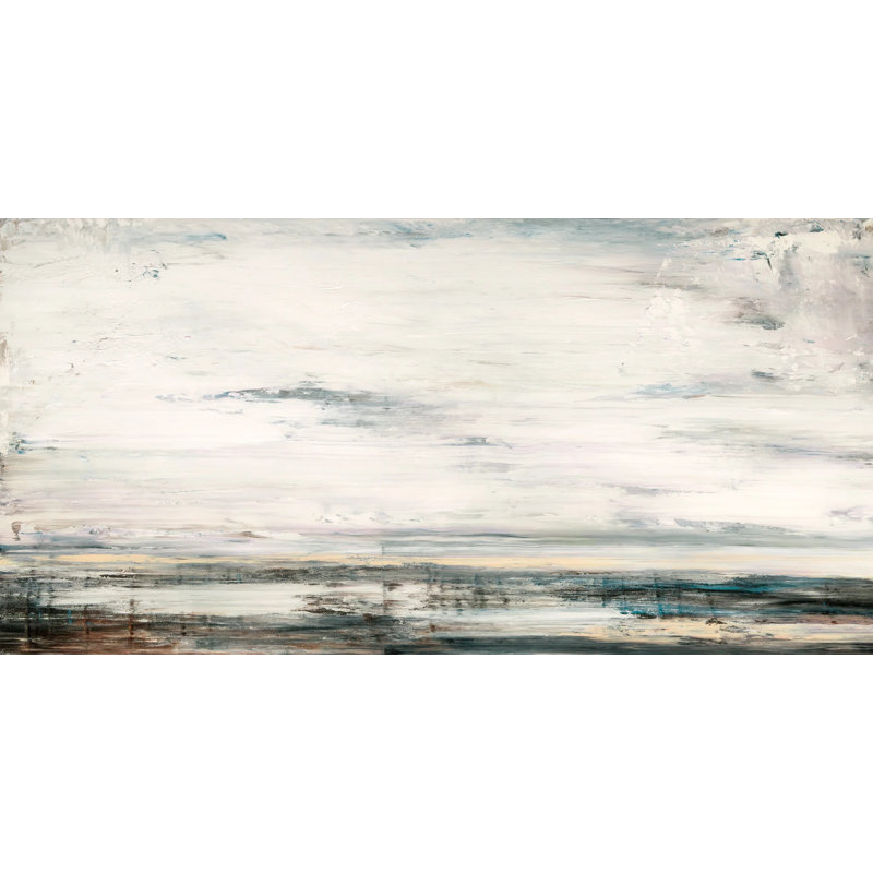 Jade Sea By John Beard - Framed Gallery Wrapped Canvas Print Print by John Beard, 32" H x 62" W x 3" D, Wrapped Canvas