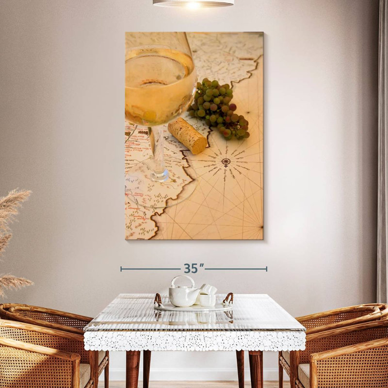 Carte du vignoble Yarlin, H 51 po x l 34 po
