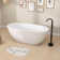 55'' x 29.5'' Freestanding Soaking Acrylic Bathtub with Integrated Slotted Overflow and Chrome Anti-clogging Drain