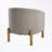 Upholstery Accent Chair with wooden legs-1210072370