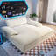 Méridienne double surdimensionnée de 80 po avec siège profond, accoudoirs larges et coussins amovibles Sheen-131164898