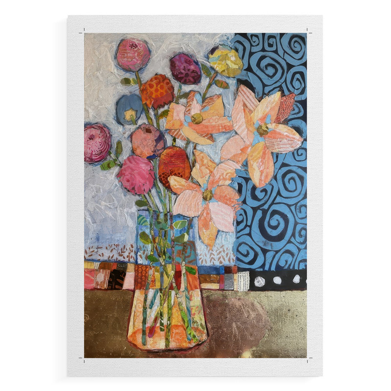 Papier mâché arrangement II - impression sur toile seulement - non encadrée
