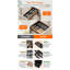 Compact Silverware Organizer for Kitchen Drawer Narrow Flatware Tray Plastic Black