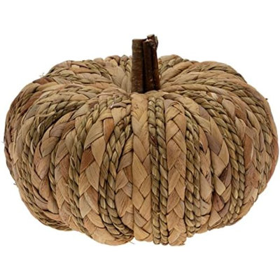 Pumpkin Décor Autumn & Fall Decorations, Medium, Woven Wicker