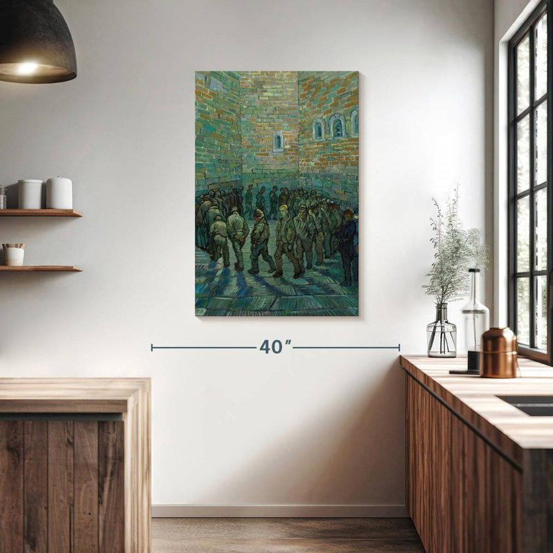 Leisha Prisoners Exercising, 39" H x 26" W