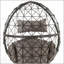 Chaise longue en osier et tissu Aeven, durable et confortable