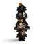 Retro Black Solid Wood Accent Cabinet