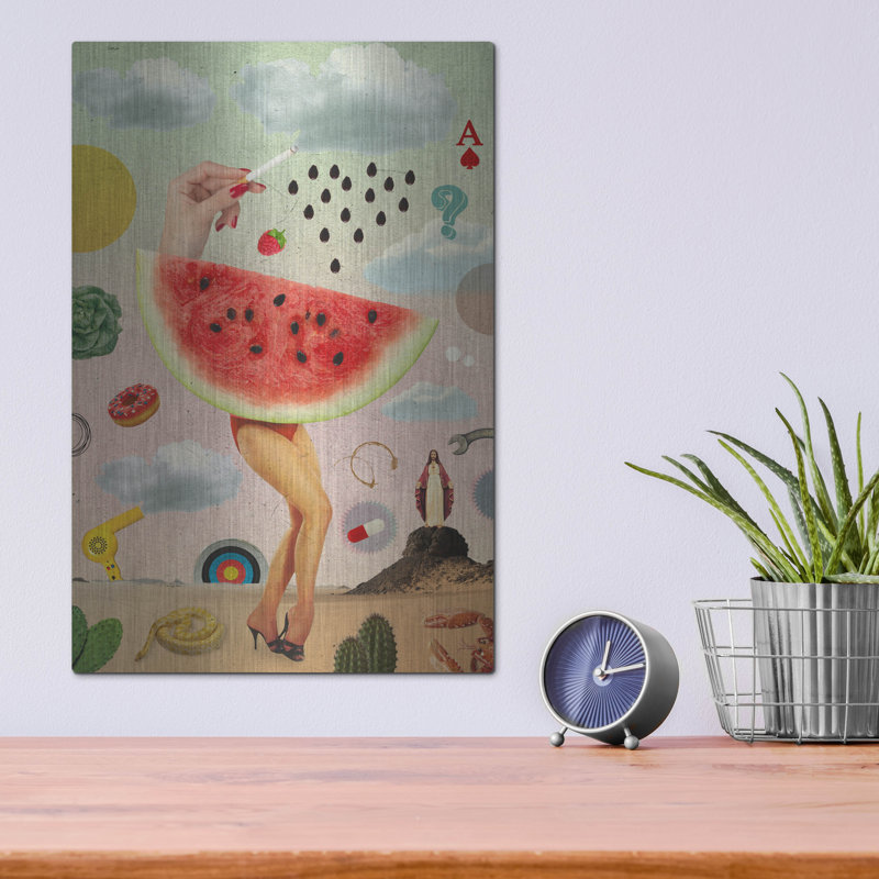 «Juice» par Elo Marc, Walart en métal, H 16 po x l 12 po