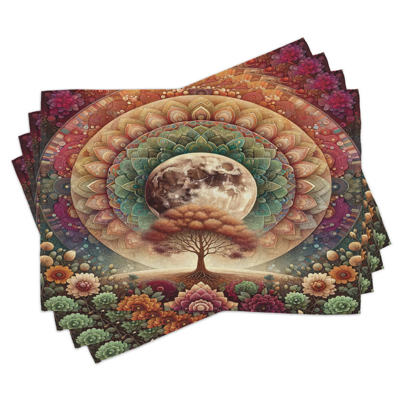 Ensemble de 4 napperons Ambesonne Moon