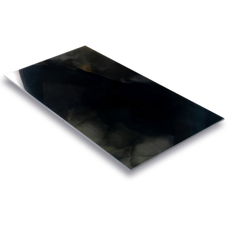 Splendor 24'' W x 48'' L Porcelain Singular Tile, Black