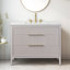 Meuble-lavabo simple 42 po avec plateau en pierre reconstituée Bilroy Egremt-910165899