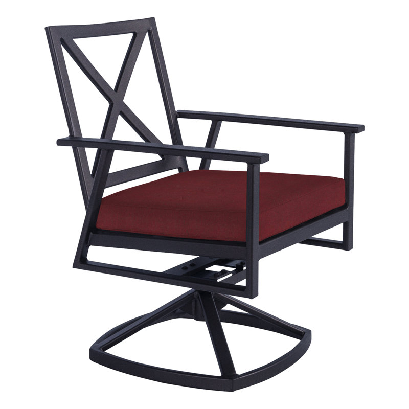 Marin Outdoor Rocker Chair, Graphite, Adena Shale