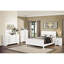 Lit pour meubles de chambre à coucher, style classique, grand lit blanc, bois avec tête de lit et dimensions-295446448-295446453