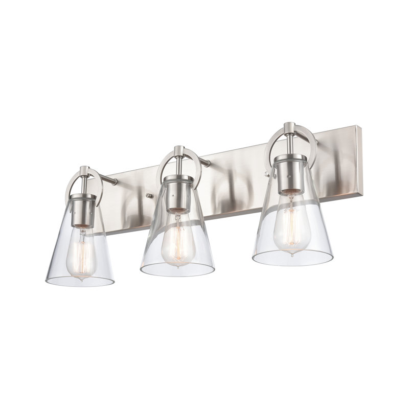 Harnell 3 Light Brushed Nickel Vanity Light