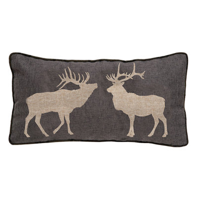Two Elk Rustic Throw Pillow 14"X26"