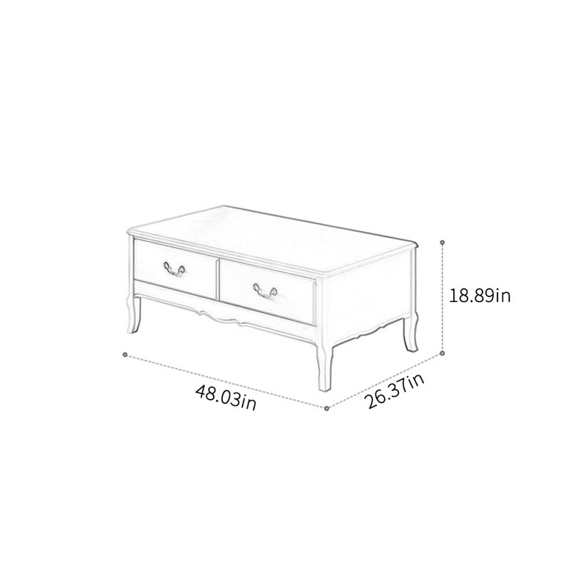 Table basse de style américain
